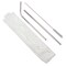 Contemporary Home Living 8.5" 2-Piece Stainless-Steel Drinking Straws